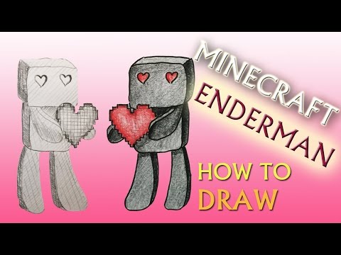 how to draw enderman