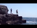 Newfoundland cliff divingjumping
