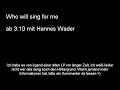 Who will sing for me - mit Hannes Wader