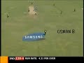 Yuvraj Singh plays a beautiful straight drive for 4.