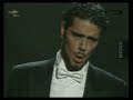 « Torna ai felici di », Giacomo Puccini, Le Villi, Québec, 24 sept. 2008Concours Placido Domingo / Placido Domingo ContestOrchestre Symphonique de Québec / Placido DomingoLe 2ème prix pour la voix masculine a été alors attribué à Thiago Arancam.The 2nd price (male voice) was then awarded to Thiago Arancam.Aussi / Also:Premier Prix / First Price 