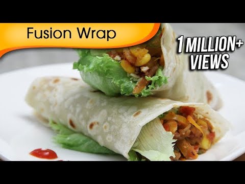 Fusion Wrap – Healthy Veg Wrap – Quick Easy To Make Tiffin Snacks / Brunch Recipe By Ruchi Bharani