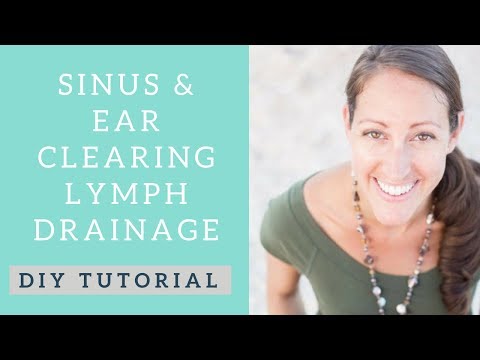 how to drain lymph node behind ear