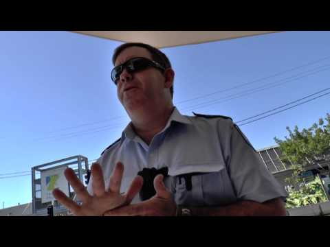 qld - Queensland Police Service officer being abusive in Nambour on 13 August 2013.
