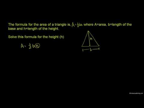 how to rearrange an equation to isolate a variable