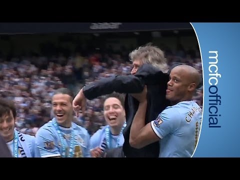 PITCH CAM CELEBRATIONS | City v West Ham Champions 2014