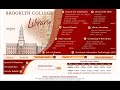 Brooklyn College: Searching our Online Library Catalog