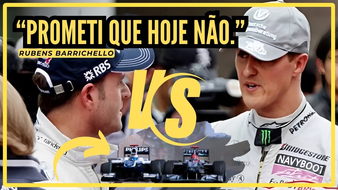 "Tá entalado na garganta ainda." - Rubens Barrichello em 2010.