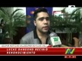 El acordeonero Lucas Dangond, recibió un reconocimiento de parte de la Fundacion San Martín