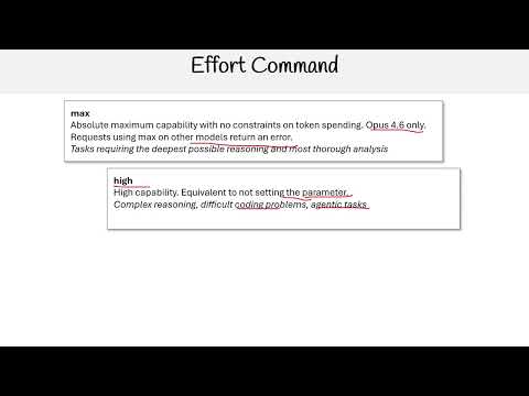 Claude Code Essentials - Effort Command