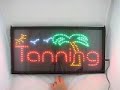 tanning led sign tanning led sign