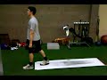Slideboard Reverse Lunge