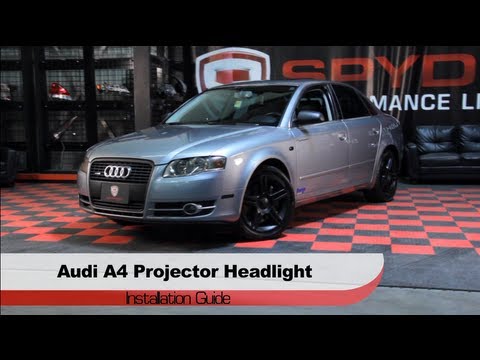 Spyder Auto Installation: 2006-08 Audi A4 LED DRL Projector Headlights