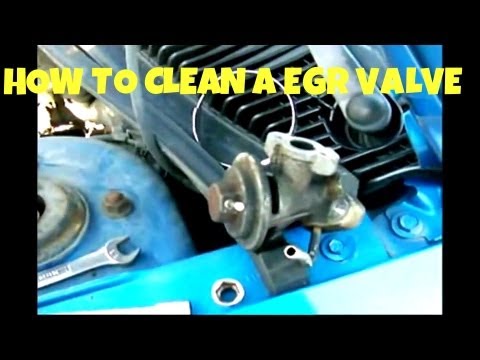 how to clean an egr valve