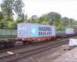 Railion 1606 met containers in Dordt