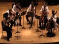 tchaikovsky souvenir de florence string sextet in d minor, op70
i. allegro con spirito (part ii)
kyung sun lee, kevin lawrence, violins
sang-jin kim, george taylor, violas
robert jesselsen, stefan kartman, violoncelli
green mountain chamber music festival at the university of vermont
burlington, vermont
this one is for you, kyung sun and brian to wish you merry christmas and happy new year! thank you for all the videos you sent me. it was nice to see you in dayton. we should do it again. i want to meet your little princess.(good camera work, brian! i want your camera.) let me know when you get back.