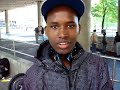 young immigrant tv talking to two hard working immigrant kids fron gr�nland oslo.
