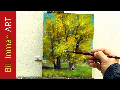 Fast Motion Oil Painting 'Hammock Stand' by Bill Inman