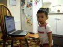 Andriel singing and dancing to the tune of 