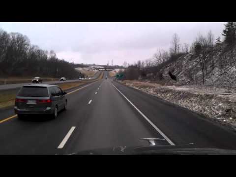 Near Morgantown, West Virginia on the National Freeway