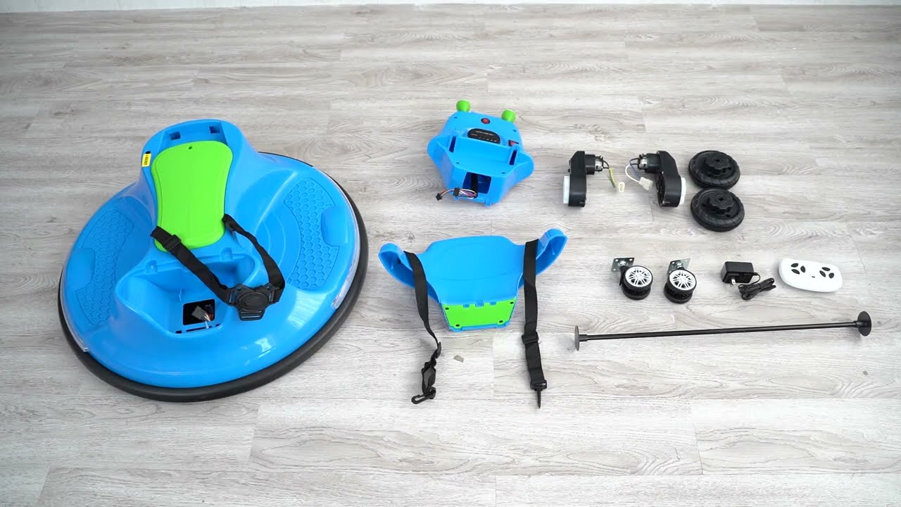 How to Assemble a Tobbi 12V 360 Degree Spin Kids Ride-on Bumper Snail Car? [Installation Video]