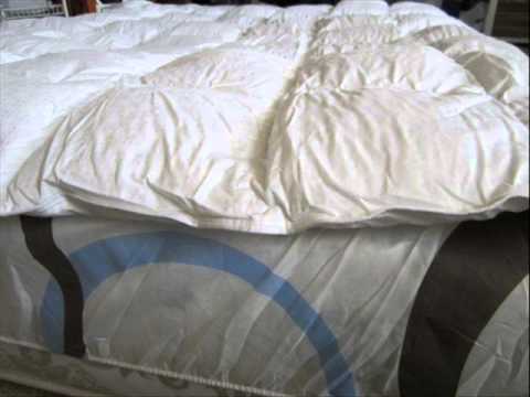 how to whiten down comforter