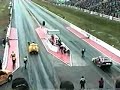 Drag Racing Car on Two Wheels
