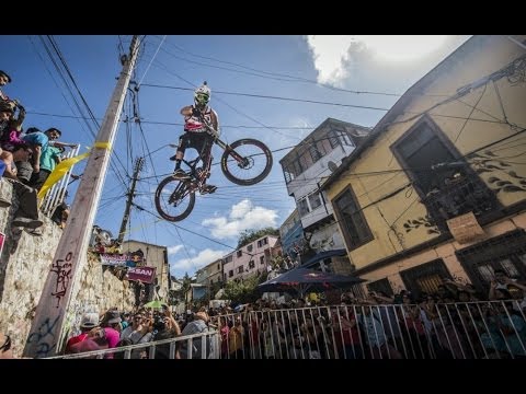 Red - Red Bull Valparaiso Cerro Abajo 2014See mountain biking like you have never seen it before: http://win.gs/1lxRNQQ The 12th year of Downhill urban mountain bi...