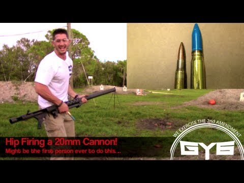20mm - This may be the first time someone has ever hip fired a 20mm cannon. It was a huge risk to my fingers, but well worth it! I hope you enjoy the hilarity of th...