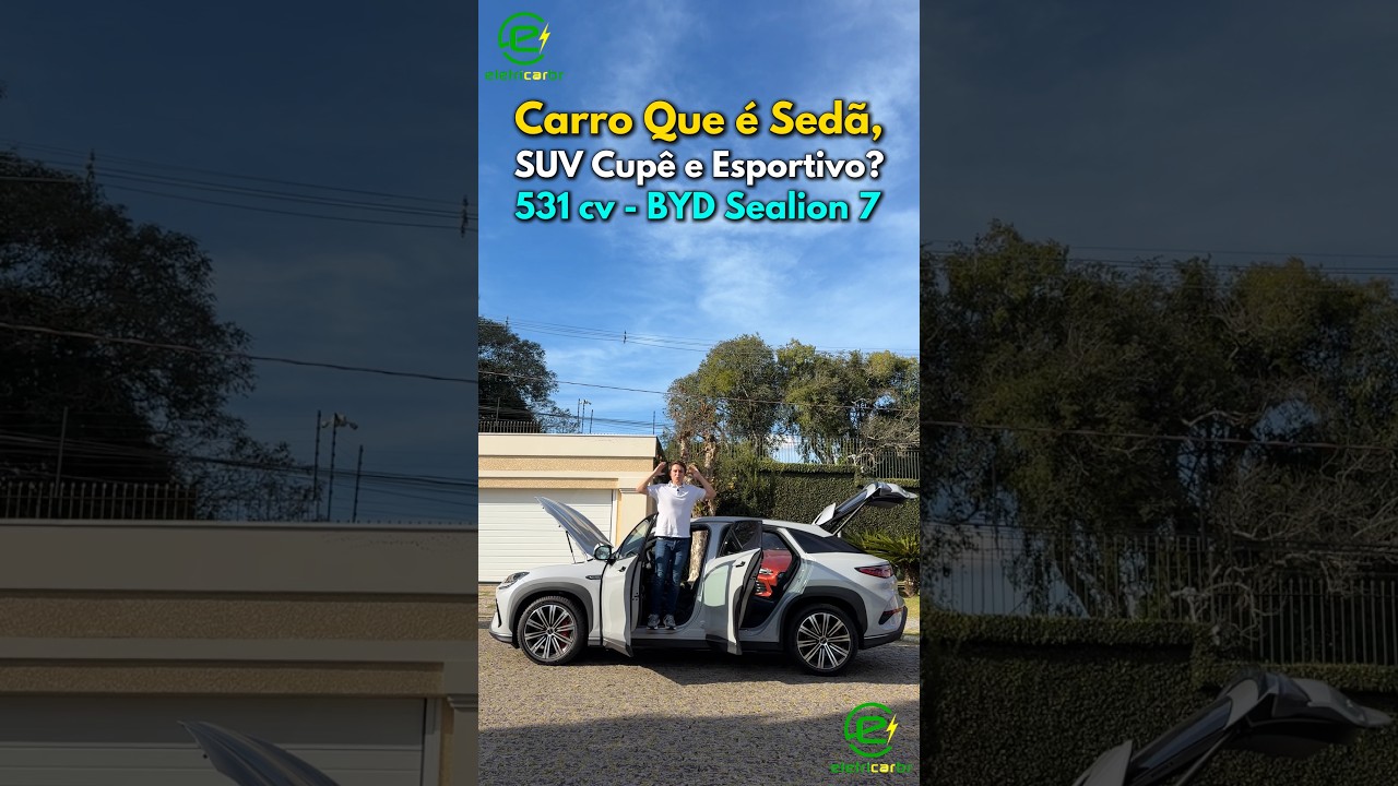 Sedã, SUV-Cupê e Esportivo? 531 cv! BYD Sealion 7⚡