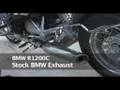 BMW R1200C Motorcycle stock vs Ztechnick Exhaust Comparison