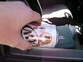 Kicker Solo X floatin a soda can