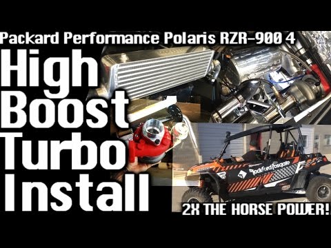 “High Boost” Turbo Install & Test Run – Polaris RZR 900 – Packard Performance