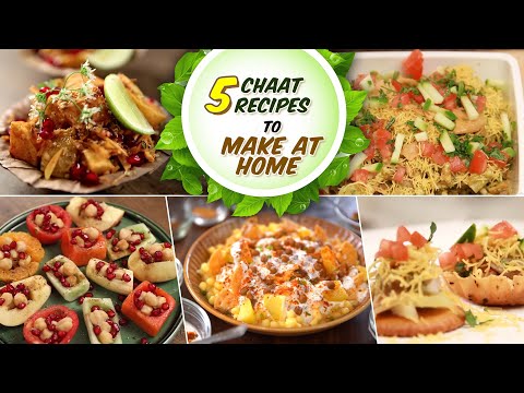 5 Yummy Chaat Recipes To Relish This Season😋 | Sev Puri, Bhel Puri, Dahi Boondi Chaat, Aloo Chaat