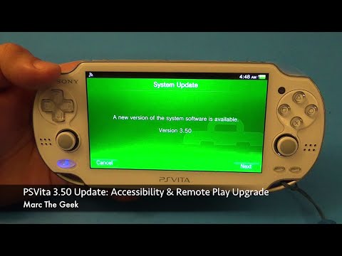 how to update a new ps vita