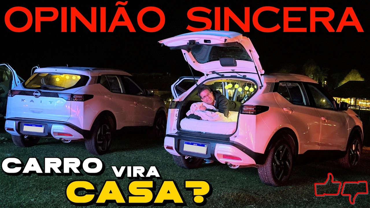 Viver no CARRO é possível? Experiência de VIAGEM com Nissan Kait camper barraca! Pontos bom e ruim