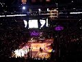 Starting line up for Laker game