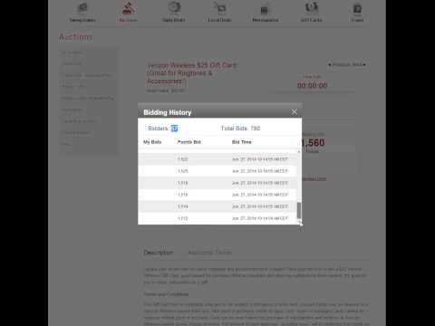 how to bid on verizon smart rewards