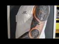 My biomechanical arm - tattoo by Justin Lewis