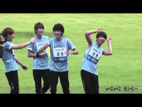 fet888 - 110827 INFINITE Sunggyu , Sungyeol, Woohyun,Sungjong @ MBC IDOL SPORT.