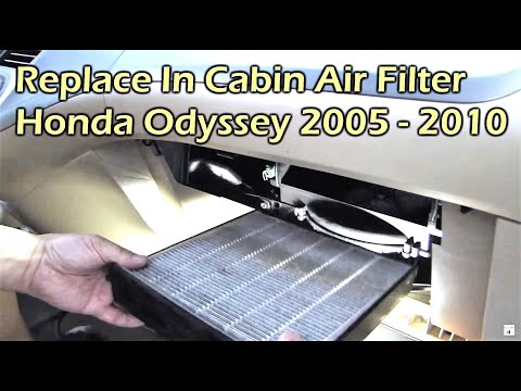 Honda Odyssey Replace In Cabin Air Filter (2007 – 2010)