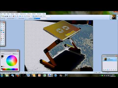 how to remove the background of a picture in paint
