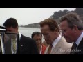 Arnold Schwarznegger admires the Bentley Mulsanne at Pebble Beach 2009