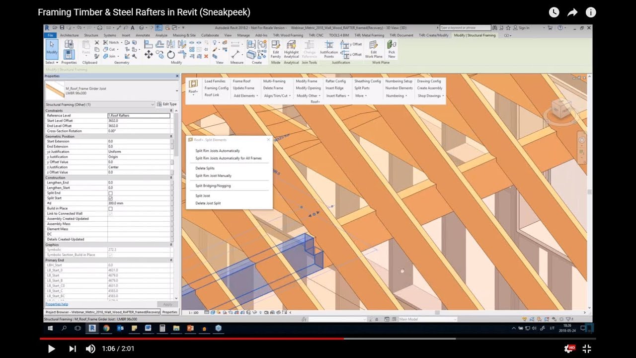 Automated Rafter Framing