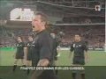 the new zealand all blacks (professional rugby)do their chant (the haka)