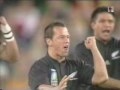 the new zealand all blacks (professional rugby)do their chant (the haka)