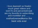 i love daanesh monkfish pervertedmask and xxshadowxwalkerxx
