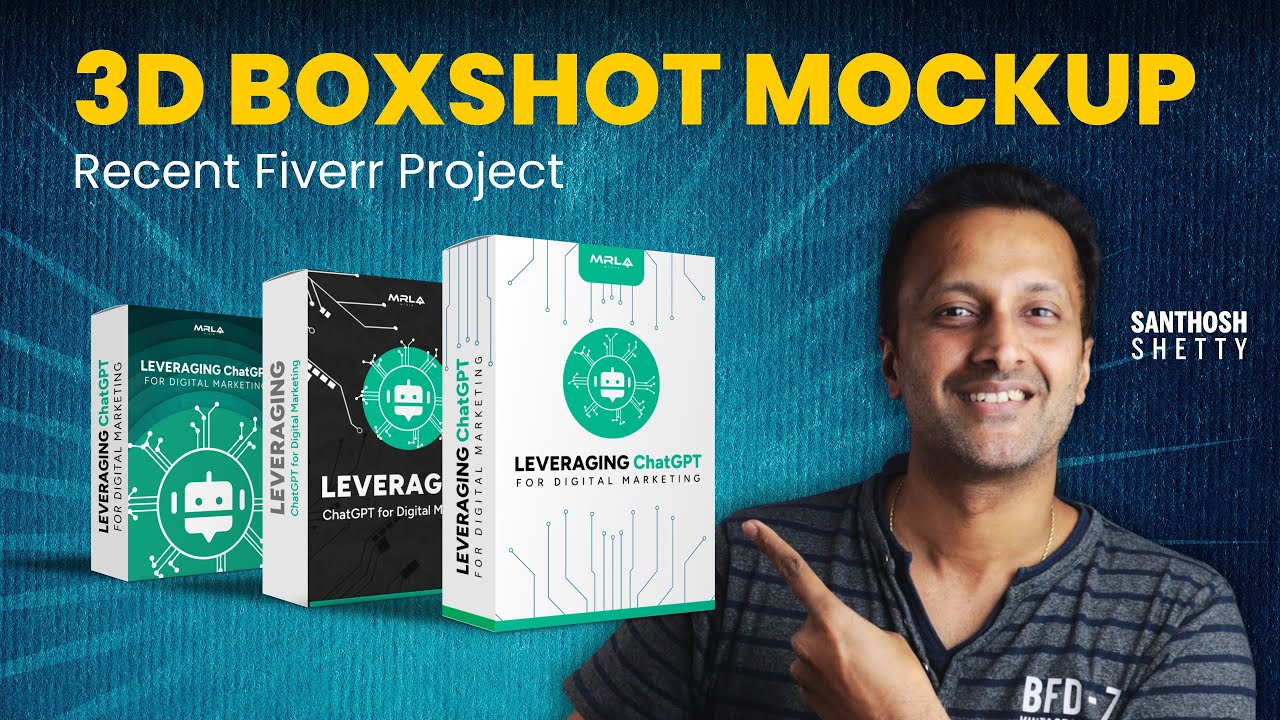 3D BOXSHOT MOCKUP using Clickdesigns for a Recent Fiverr Project in 2023 [Process Walkthrough]