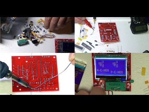 DIY M12864 Graphics Version Transistor Tester Kit from Banggood