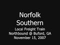 Norfolk Southern Local Freight Train at Buford, GA